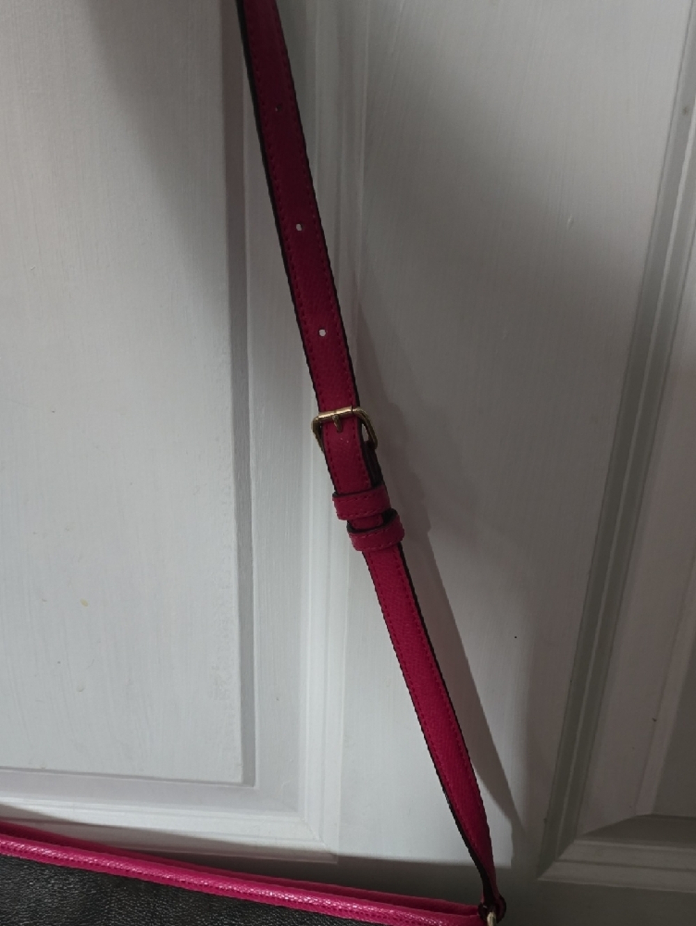 Coach Black Crossbody with Pink Trim Accent - Picture 6 of 6